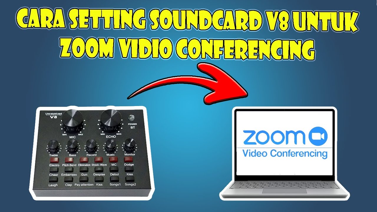 Belajar Komputer Cara Setting Soundcard V8 untuk Zoom Meeting Agar Suara Jernih YouTube