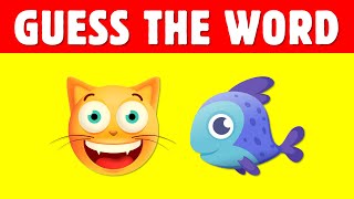 CAN YOU GUESS THE WORD BY THE EMOJI?- 99% Fail EMOJI PUZZLES (FUN TEST)