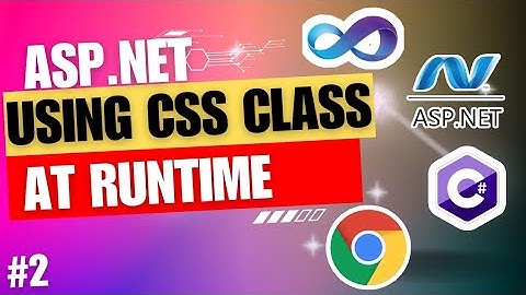 How to use CSS class property in windows web application | ASP.NET MVC using C#