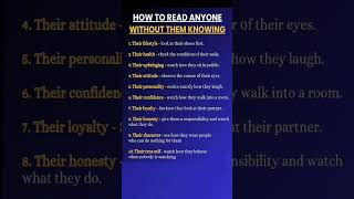 🧠 How To Read Anyone Without Them Knowing!#mindreading #shortsfeed