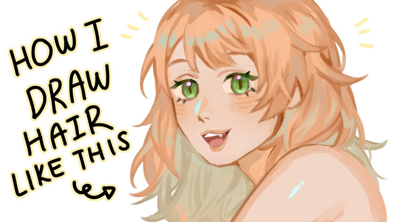 HOW I DRAW HAIR in paint tool sai 2 (a tutorial sort of) - YouTube