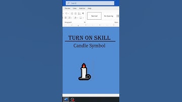 Candle Symbol Ms Word 🤯🕯️#candle #night #shortsfeed #shorts #tricks #foryou #everyone #knowledge #yt