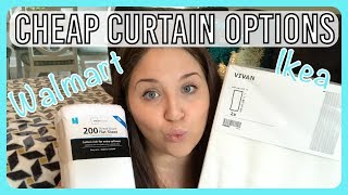 Cheap Curtain Options - Walmart vs Ikea