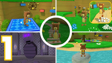 Super Bear Adventure  - Gameplay Walkthrough - Part 1 - Turtletown (Android, iOS)