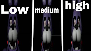 Low Vs Medium Vs High Graphics In Fnaf Vr On Android Fnaf Help Wanted Android
