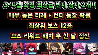 [메이플스토리 맑음] 시드링 3~4렙 확정 최상급 반지상자 2개! 매우 높은 리레+컨티 확률? 최상위 보스 12종 보스 리워드 패치 후 한 달 정산(2023년 8월 정산 시즌44)