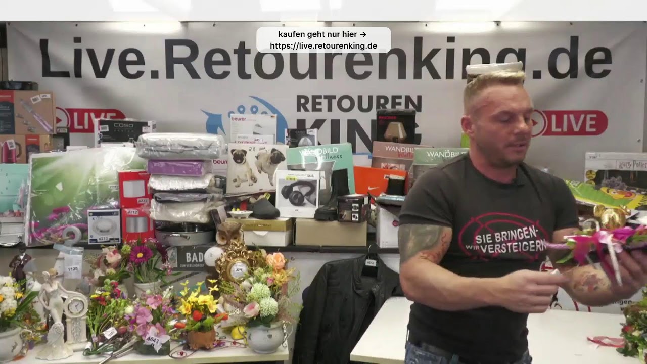 Retourenking Live Shopping YouTube