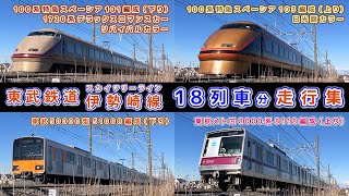 東武スカイツリーライン/伊勢崎線走行集【その122】特急スペーシア100系デラックスロマンスカーカラー&日光詣カラー/東武50000型/東京メトロ8000系/特急リバティ他【鉄道撮影フリー素材194】