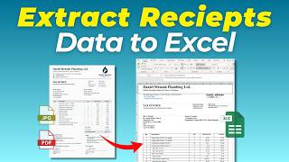 How to Extract Receipts and Invoice Data to Excel | OCR Receipts & Invoice