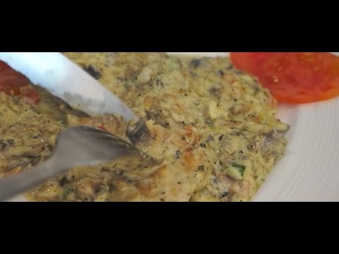 Italian Fried Chicken Breast & Mushroom Cream Sauce in 5 mins speed cooking recipe