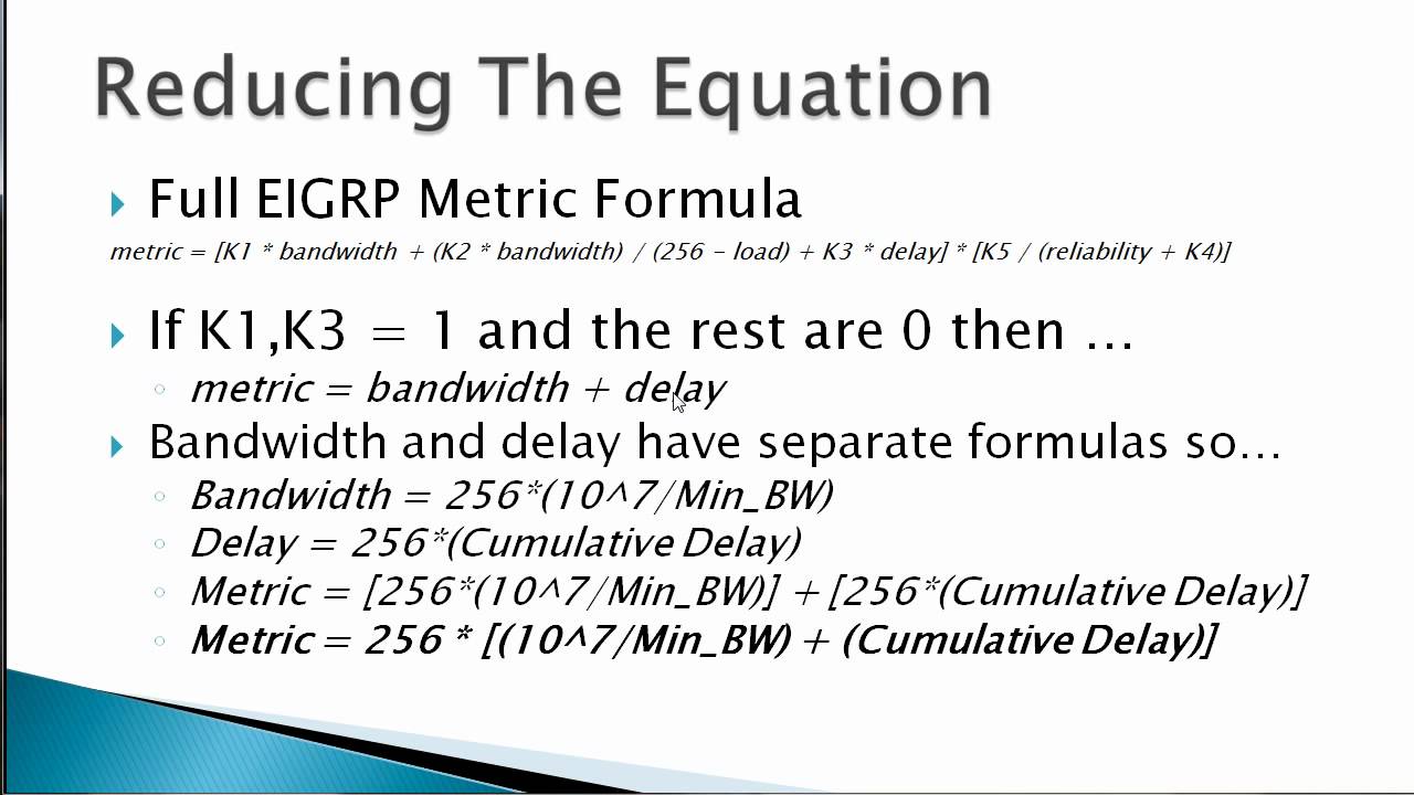 Understanding EIGRP Composite Metric YouTube Understanding EIGRP Composite Metric YouTube