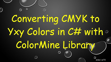 Converting CMYK to Yxy Colors in C# with ColorMine Library