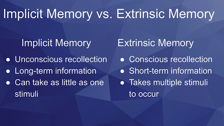 Which of the following methods is not considered evidence of an implicit memory?