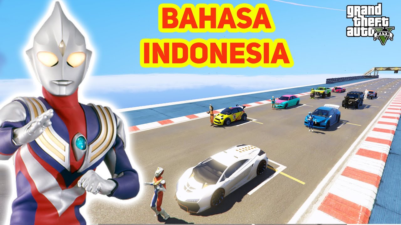 ULTRAMAN, NARUTO, UPIN IPIN, BATMAN, HULK, BOBOIBOY DAN IRONMAN BALAP MOBIL! GTA 5 Indonesia