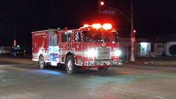 LAFD Engine 7 Responding