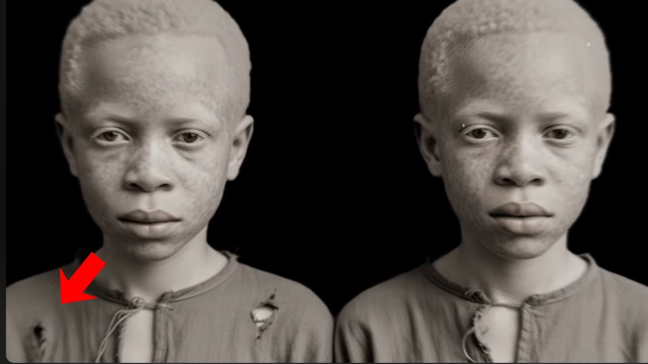 Les jumeaux noirs albinos choisis pour une expérience scientifique que personne ne pouvait expliquer