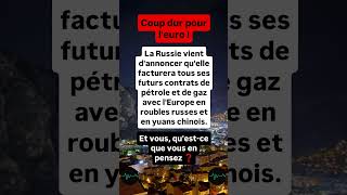 Coup dur pour l'euro ! #france #politique #economie #euro