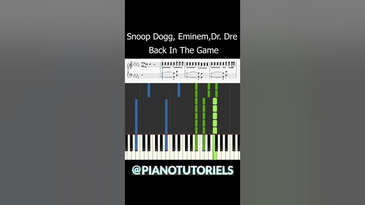 Snoop Dogg, Eminem, Dr. Dre - Back In The Game - Piano Instrumental Lyrics  - Au Piano.Fr