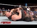 Brock Lesnar dislocates Mark Henry's elbow: Raw, Jan. 6, 2014