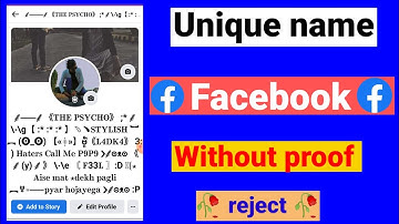 How To Make Unique Name Facebook Account 2022 | Unique Invalid Emoji Name Facebook Account 2022