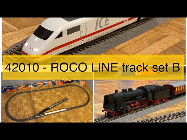 42010 - #ROCOLINE track set B with 2 trains #BR17, #ICE2 - YouTube