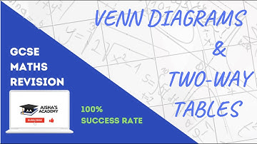VENN DIAGRAMS AND TWO-WAY TABLES | GCSE MATHS 9-1 | EDEXCEL, AQA, CIE, OCR