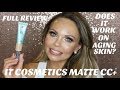 NEW IT COSMETICS MATTE CC+ CREAM...FULL REVIEW..WEAR TEST