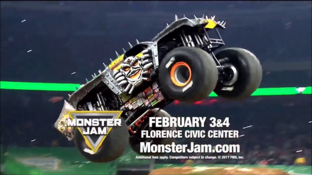 Monster Jam Coming to Florence SC Feb 3 & 4, 2017 YouTube