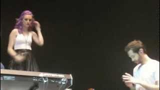 Perrie Edwards and Leigh-Anne Pinnock singing 