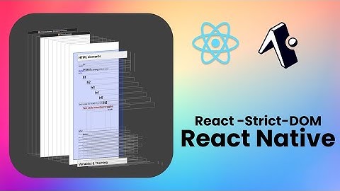 React-Strict-DOM what