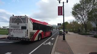 Rutgers University: College Av Campus bound Axess BRT 4183 Rt.LX at Joyce Kilmer Av/Rockafeller Rd