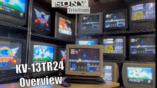 Sony Trinitron KV-13TR24 13" ✅ CRT TV RetroGaming Retrotech 1990 Comparisons at End ✅