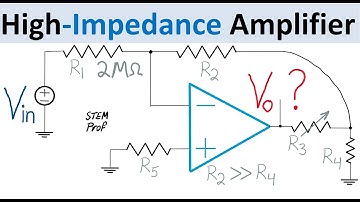 Op Amp Amplifier with high input impedance and large voltage gain