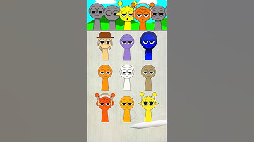 Digital Sprunki Color Mixing #procreate #colormixing #sprunki