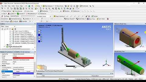 Toggle clamp - Ansys workbench
