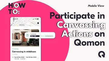 Participate in Canvassing Actions on Qomon