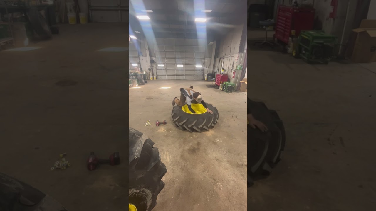 Widening tires on a 5075E