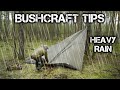 20 Bushcraft Tips Heavy Rain Wet Weather Conditions
