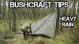 20 Bushcraft Tips: Heavy Rain & Wet Weather Conditions