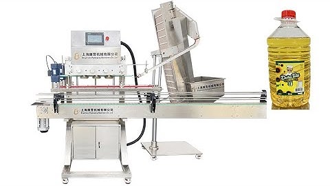 5L edible oil spindle capping machine elevator feeding caps