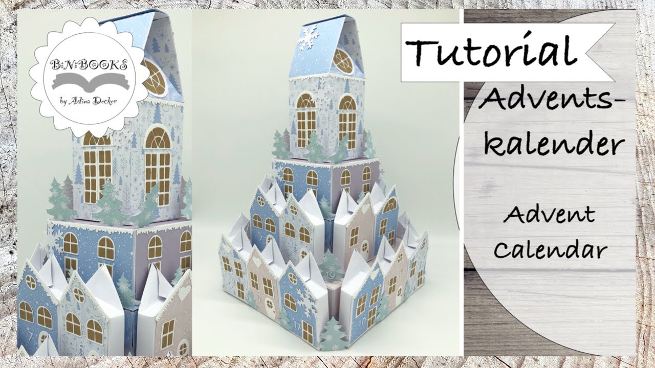 DIY Adventskalender * Advent Calendar * Häuser * Calendario Natal Adviento Navidad * Tutorial