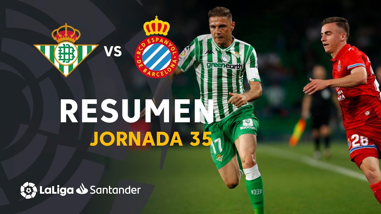 Highlights Real Betis RCD Espanyol (1-1) - YouTube