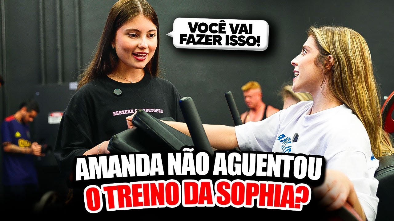 SOPHIA BIANCO está MUITO FORTE! Amanda SOFREU no treino de glúteos!