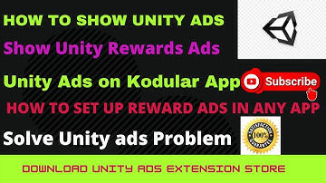 How To Show Unity Ads on Kodular🔥 app | Unity Reward ads Problem Solved ✅ Unity Ads Latest Extension