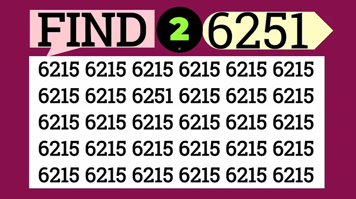 Only 1% Can Spot This Hidden Number 6251🔥 | Puzzle Challenge #eymath #viral #trending #fypシ゚viral 