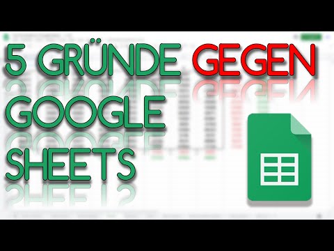 Video: Ist Google Sheets oder Excel besser?