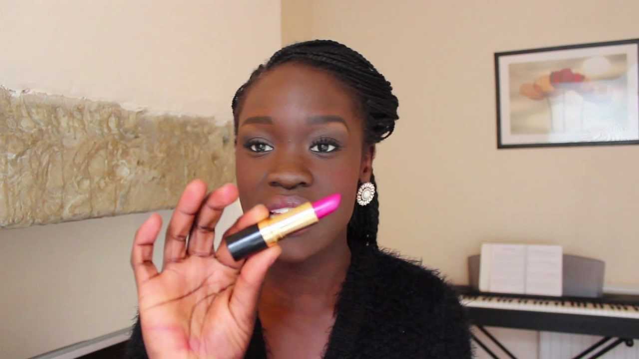 perfect pink lipstick for dark skin