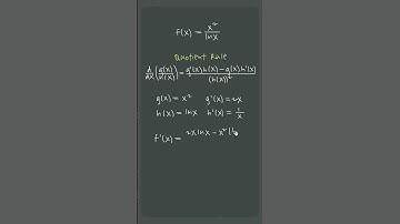 Quotient rule for derivatives made EASY 🥳🥳 #apcalculus #apcalc #unit2 #shorts