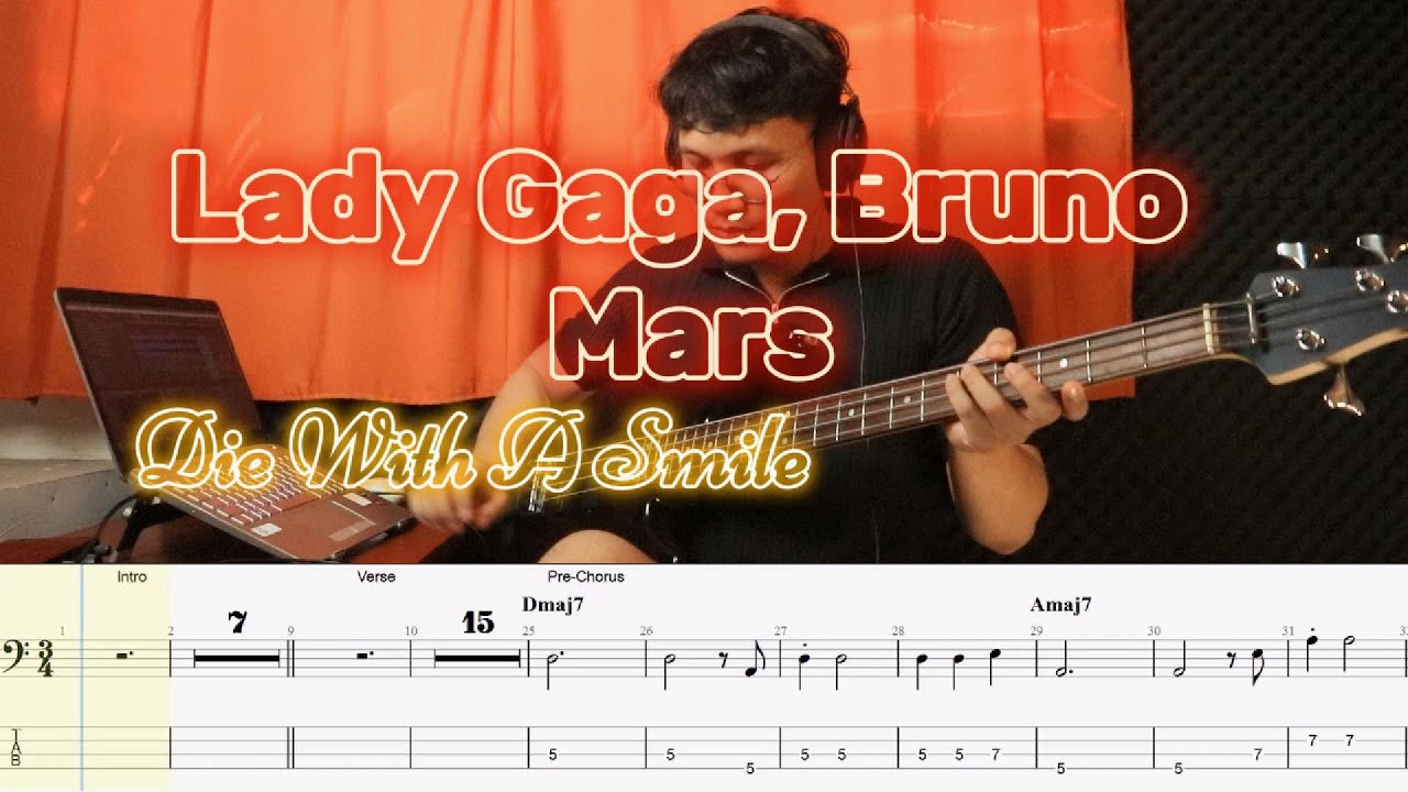 Lady Gaga, Bruno Mars - Die With A Smile (Bass Cover with Tab) Lady Gaga, Bruno Mars - Die With A Smile (Bass Cover with Tab)