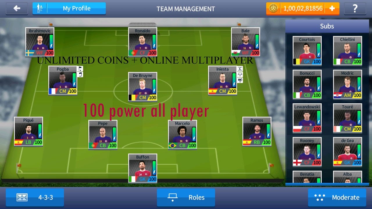 Dream League Soccer 2017 save file - all players upgraded 